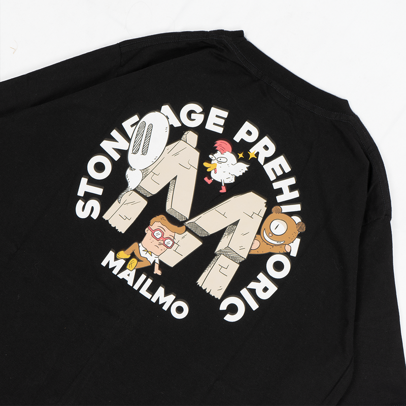 Mailmo Oversize T-shirt Stone Age Black