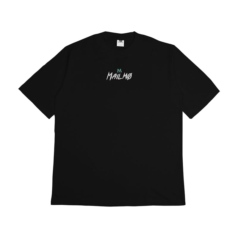 Mailmo Oversize T-shirt Slashed Black