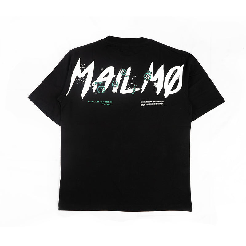 Mailmo Oversize T-shirt Slashed Black