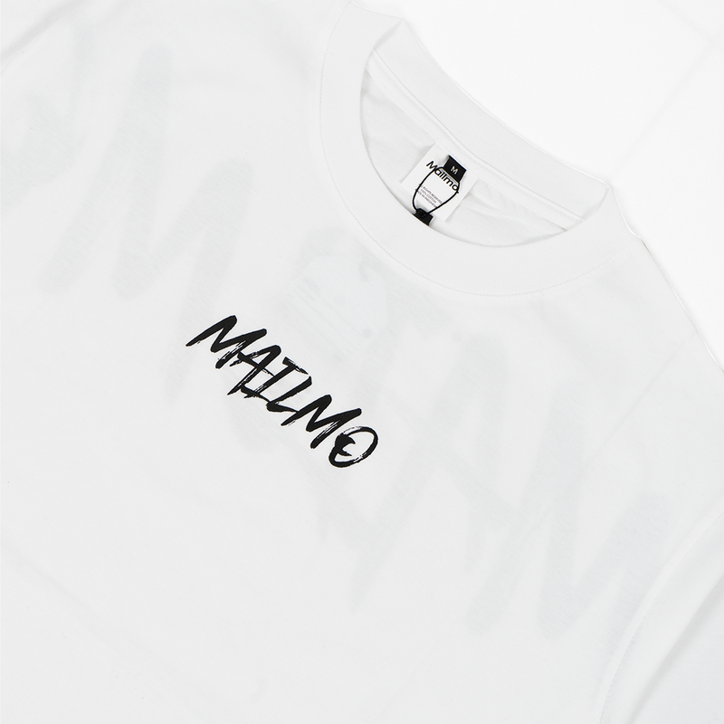 Mailmo Oversize T-shirt Slashed White