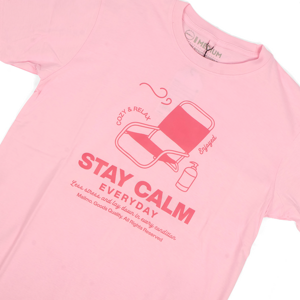 Tees Stay Calm Pink