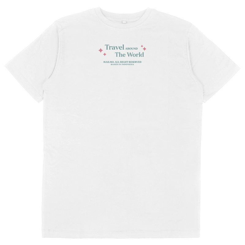 Tees Travel White