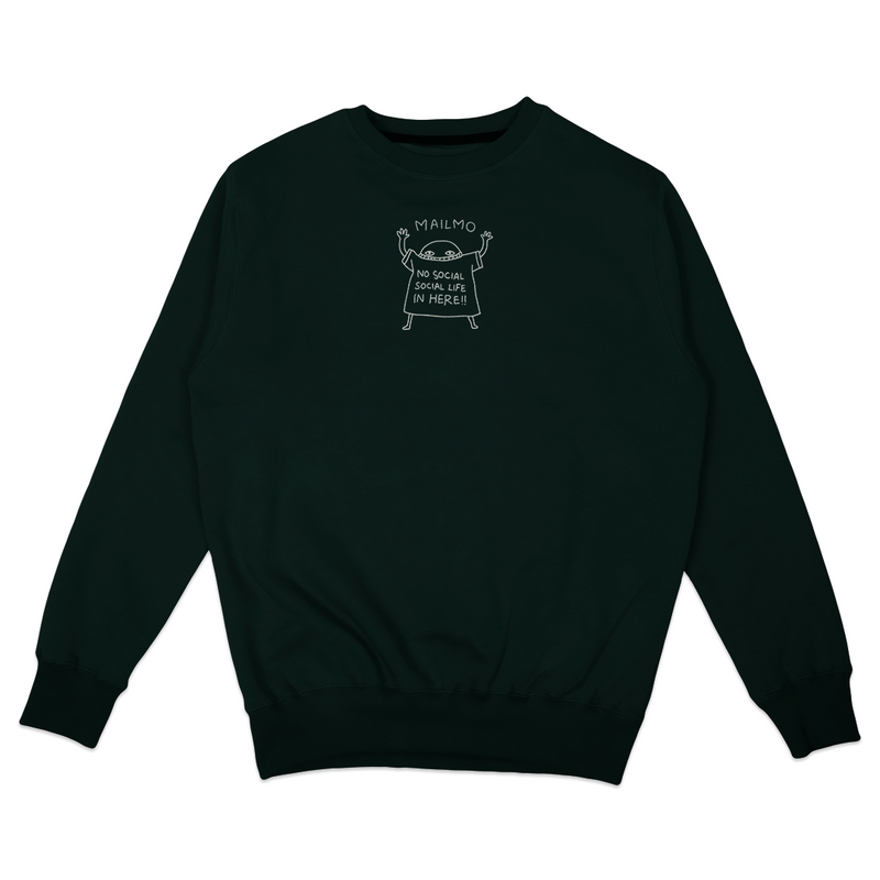 Crewneck No Social Green