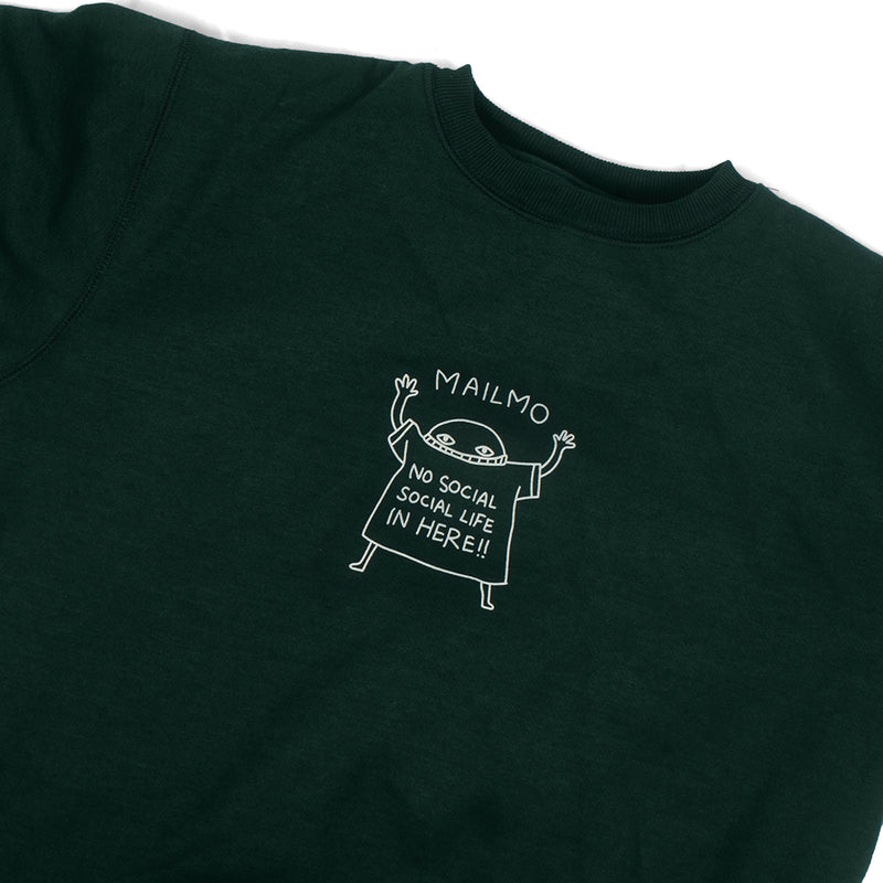 Crewneck No Social Green