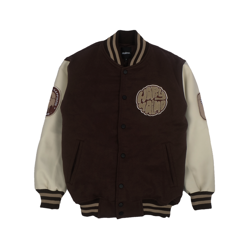 Varsity Jacket Happy Mailmo Brown