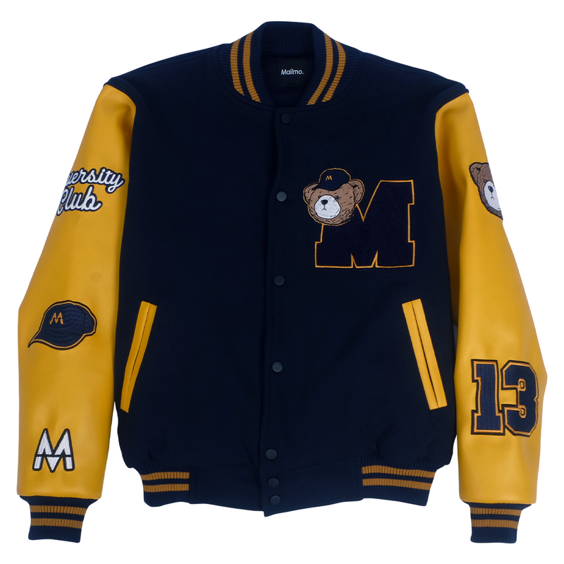 Varsity Jacket Bear Navy