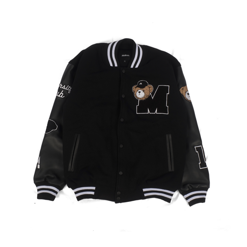 Varsity Jacket Bear Black