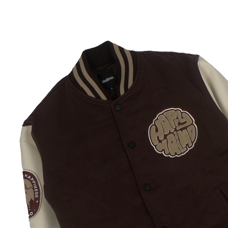 Varsity Jacket Happy Mailmo Brown