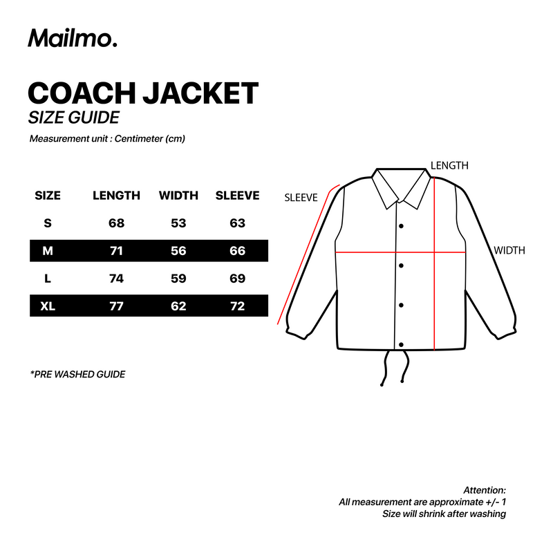 Coach Jacket Machine Black