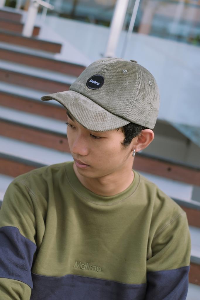 Polocaps Corduroy Emblem Cream