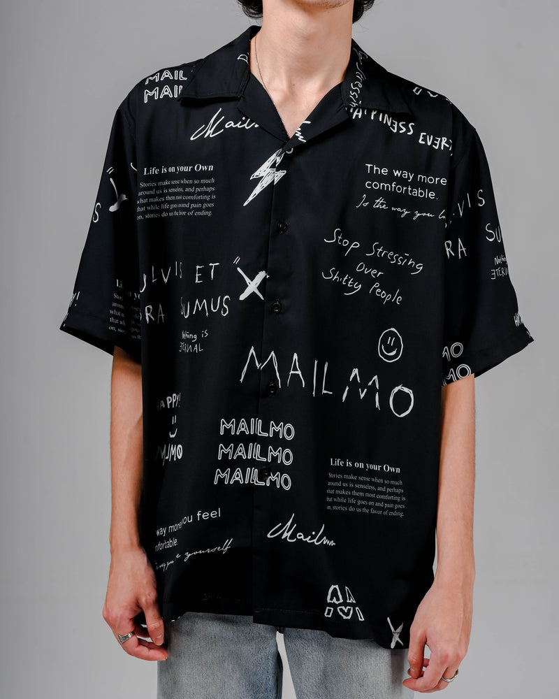 Hawaii Shirt Stop Black