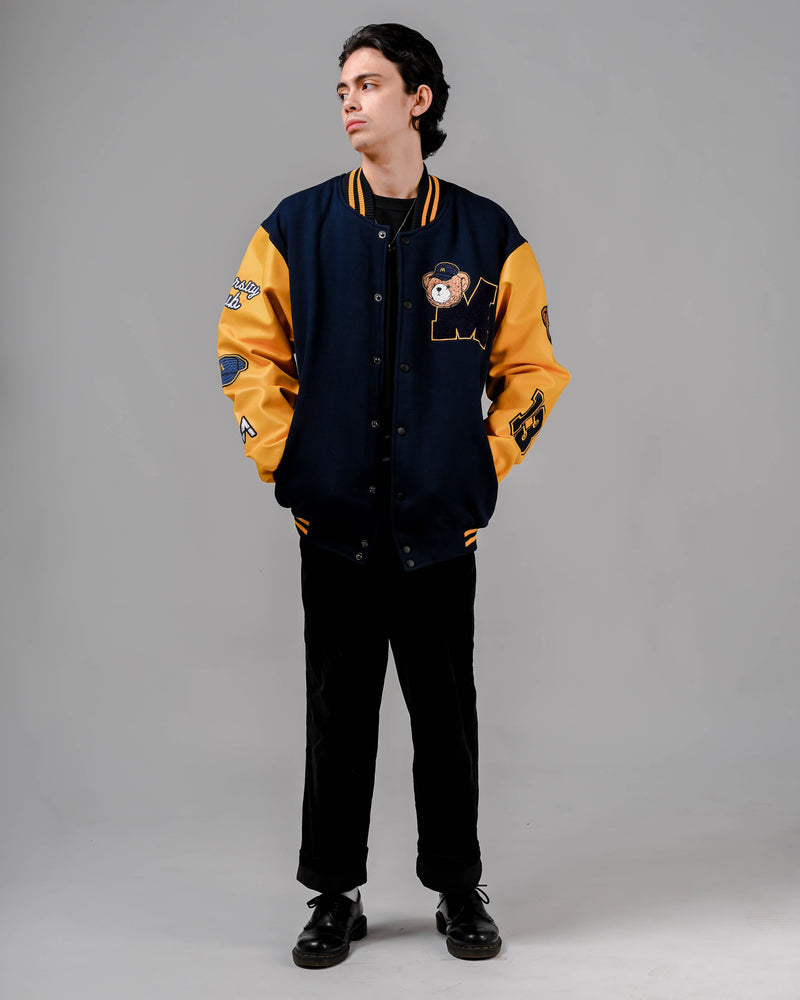 Varsity Jacket Bear Navy