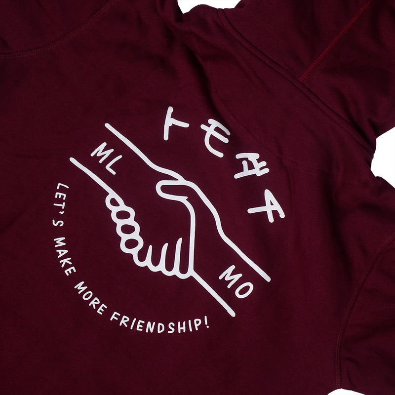 Pullover Hoodie Friendship Maroon