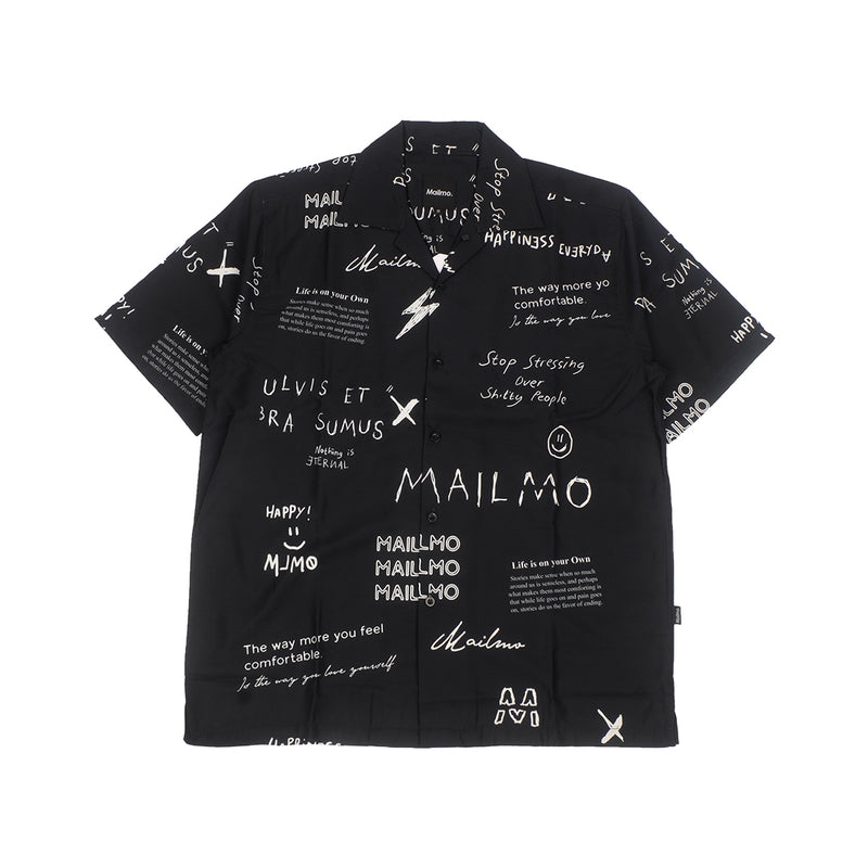 Hawaii Shirt Stop Black