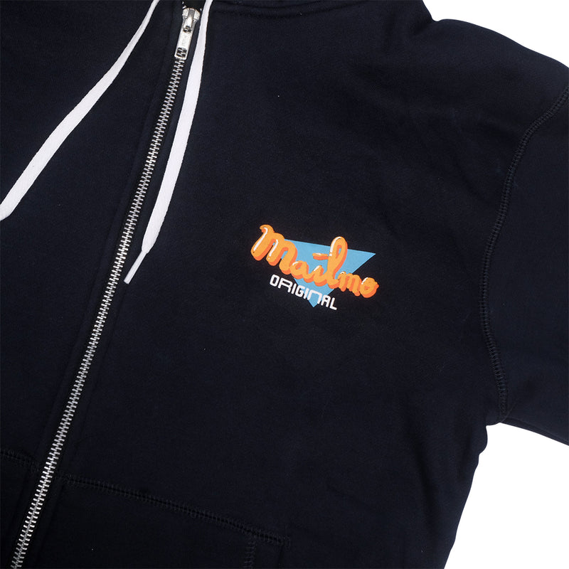 Zipper Hoodie Triangle Navy