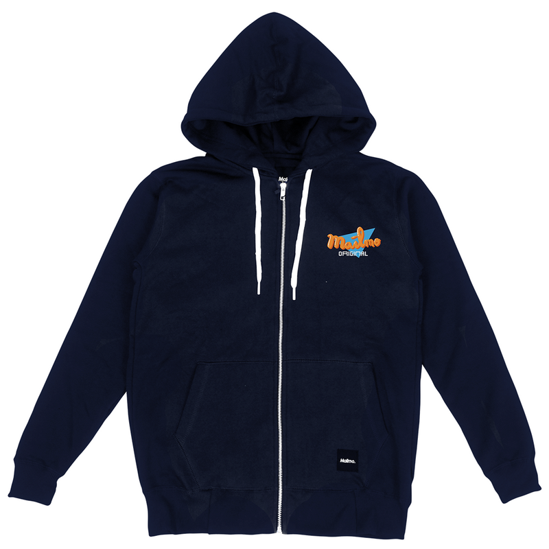 Zipper Hoodie Triangle Navy